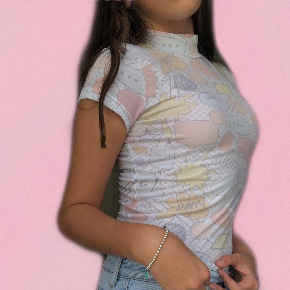 Brandy Cartoon Paterned Tee